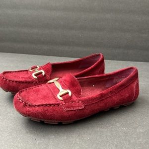 Cynthia Rowley burgundy Red loafers moccasins size 7